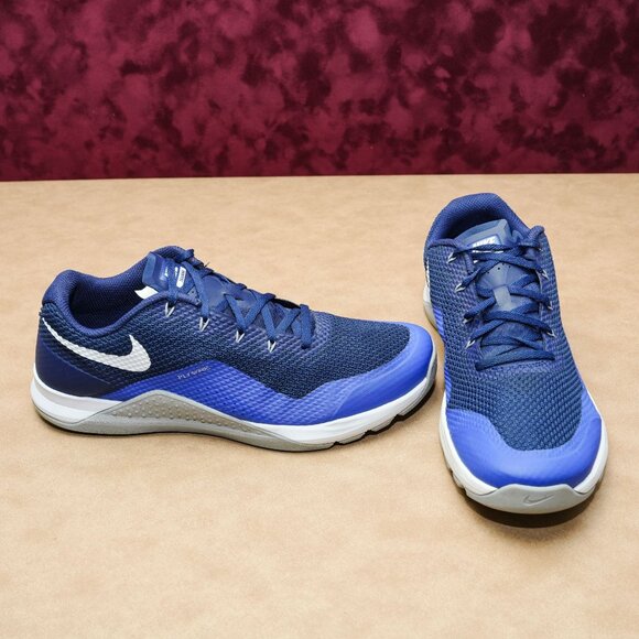 Nike Men Metcon 2 Flywire Blue fabric training Sneakers sz 10.5 - Picture 3 of 6